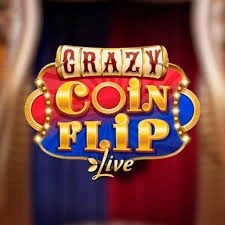 Crazy Coin Flip logo by Evolution Volt Casino