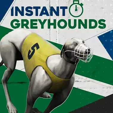 Instant Virtual Greyhounds by Leap Gaming, showcased at voltslot-casino.be – game logo