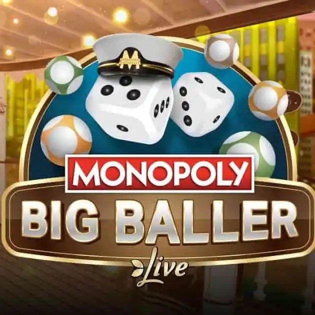 MONOPOLY Big Baller slot visual from Evolution available on voltslot-casino.be