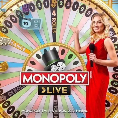 Monopoly Live logo by Evolution at Volt Casino