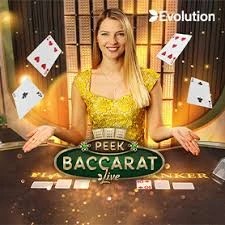 Peek Baccarat casino game by Evolution – featured logo at Volt Casino